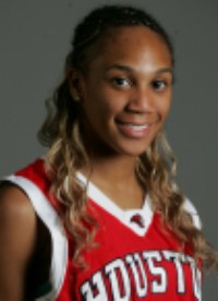 Former Omaha Central Eagle and curent University of Houston starting point guard Jasmine Johnson is the current girls Class A 400 meter record holder.