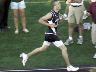 Lincoln Northeast's Trevor Vidlak establishes season's best mark in 3200 meter at LPS Champioships. Above image is from Dennis Smith Invite 4-23-09.
