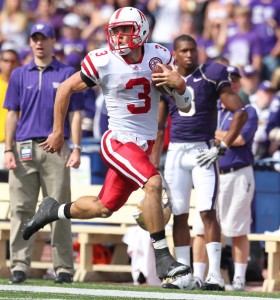 Picture of Nebraska QB Taylor Martinez running against Washington