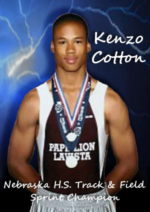 Kenzo Cotton Nebraska h.s. track and field