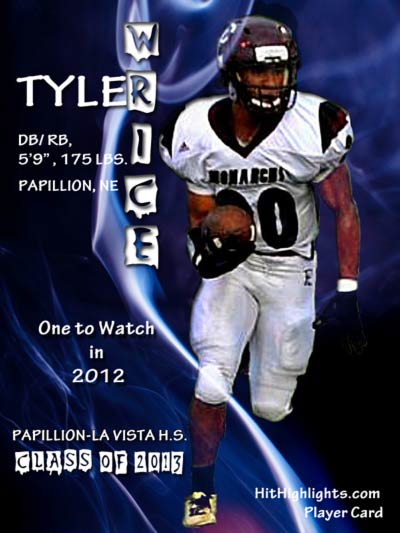 Tyler Wrice Football Player Card