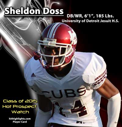 Sheldon Doss Football Player Card