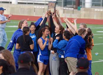2013 Girls A3-District team champions Lincoln East photo image.